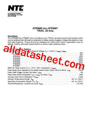 NTE5680 Datasheet PDF - NTE Electronics