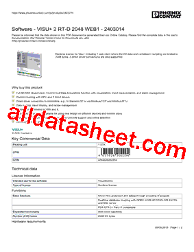 2403014 Datasheet PDF - PHOENIX CONTACT