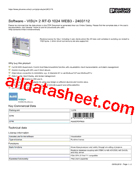 2403112 Datasheet PDF - PHOENIX CONTACT