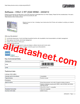 2403412 Datasheet PDF - PHOENIX CONTACT