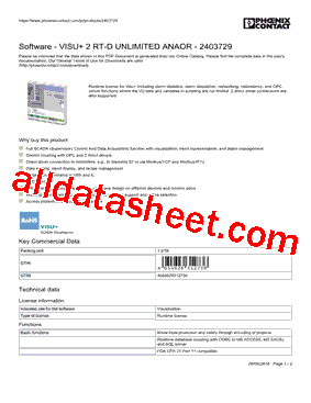 2403729 Datasheet PDF - PHOENIX CONTACT