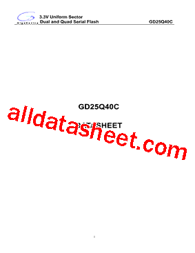 GD25Q40C Datasheet PDF - GigaDevice Semiconductor (Beijing) Inc.