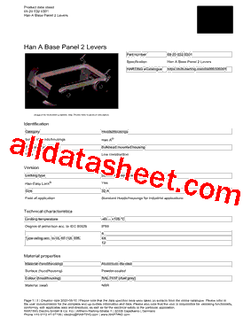 09-20-032-0301 Datasheet PDF - HARTING Technology Group