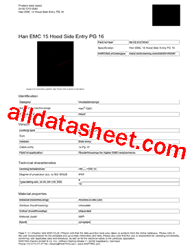 09620150540 Datasheet PDF - HARTING Technology Group