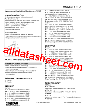 FRTD-R-1D-R Datasheet PDF - M-System Co.,Ltd.
