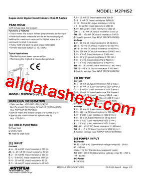 M2PHS2W-151-R Datasheet PDF - M-System Co.,Ltd.