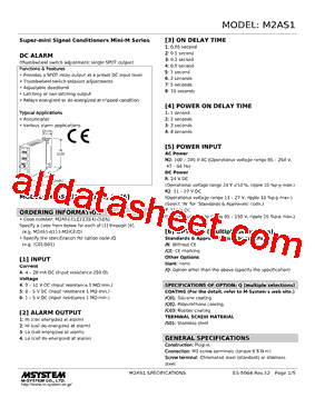 M2AS1-6233-R2 Datasheet PDF - M-System Co.,Ltd.