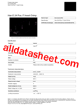 09-33-024-2702 Datasheet PDF - HARTING Technology Group