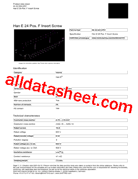 09-33-024-2701 Datasheet PDF - HARTING Technology Group