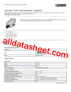2403122 Datasheet PDF - PHOENIX CONTACT