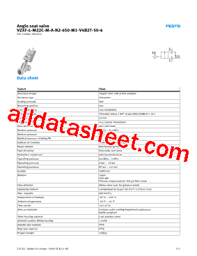 3540143 Datasheet PDF - Festo Corporation.