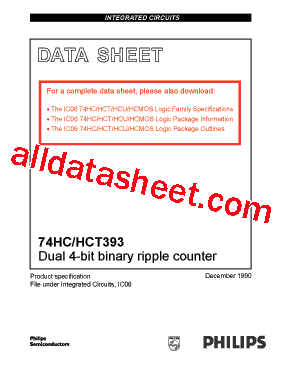 74HC393D Datasheet PDF - NXP Semiconductors