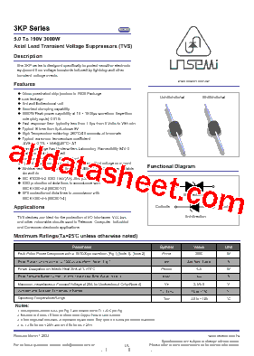 3KP140C Datasheet PDF - UN Semiconducctor INC