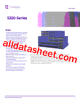 5320-24P-8XE Datasheet PDF - Extreme Networks.