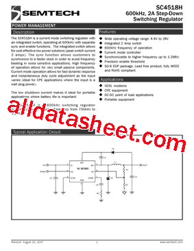 SC4518HEVB Datasheet PDF - Semtech Corporation