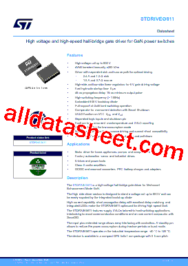 STDRIVEG611Q Datasheet PDF - STMicroelectronics
