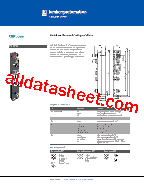 0940CSL601 Datasheet PDF - Lumberg Automation