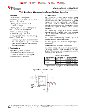 LP2952IM Datasheet PDF - Texas Instruments