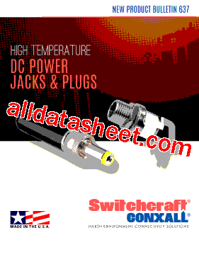 PC712AH. Datasheet PDF - Switchcraft, Inc.