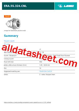248080 Datasheet PDF - LEMO Connectors