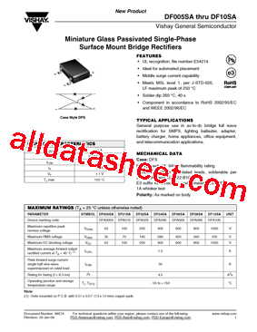 DF10SA Datasheet PDF - Vishay Siliconix