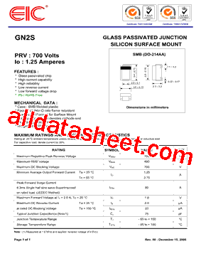 GN2S Datasheet PDF - EIC discrete Semiconductors