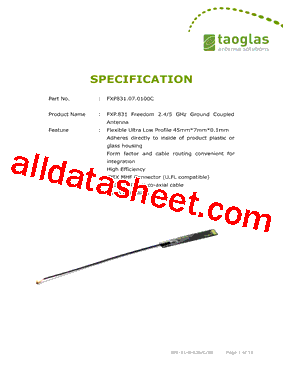 FXP831.07.0100C Datasheet PDF - List of Unclassifed Manufacturers