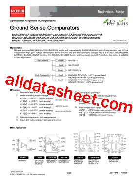BA10393F-E2 Datasheet PDF - Rohm