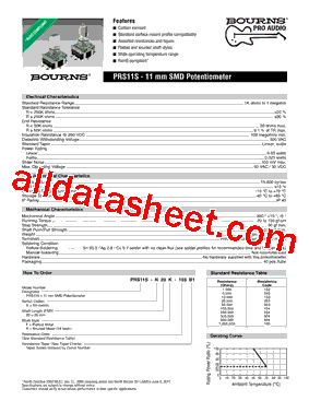 PRS11S Datasheet PDF - Bourns Electronic Solutions