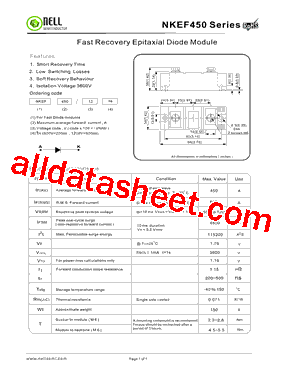 NKEF450 Datasheet PDF - Nell Semiconductor Co., Ltd