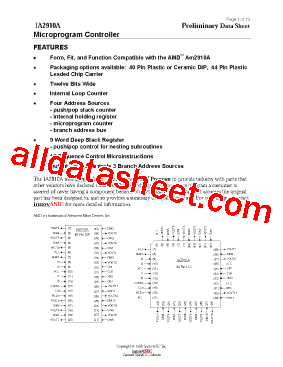 IA2910A-PDW40C Datasheet PDF - InnovASIC, Inc