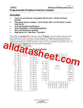 IA8255-PDW40C Datasheet PDF - InnovASIC, Inc