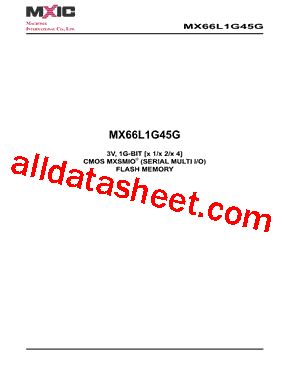 MX66L1G45G Datasheet PDF - Macronix International