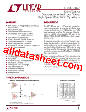LT1126 Datasheet PDF - Linear Technology