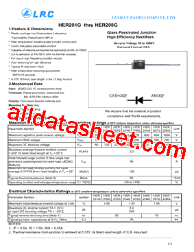 HER202G Datasheet PDF - Leshan Radio Company