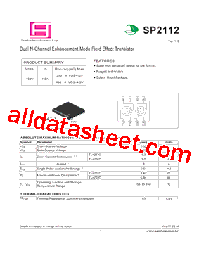 SP2112 Datasheet PDF - SamHop Microelectronics Corp.