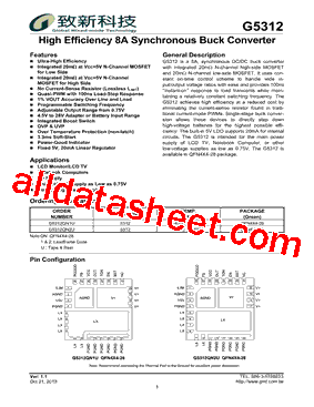 G5312 Datasheet PDF - Global Mixed-mode Technology Inc
