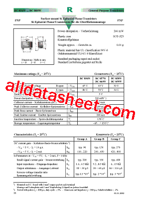 BC856W Datasheet PDF - Diotec Semiconductor