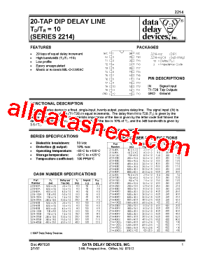 2214-40C Datasheet PDF - List of Unclassifed Manufacturers