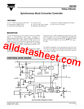 SI9150 Datasheet PDF - Vishay Siliconix